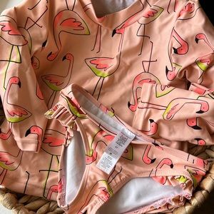 Girls 2piece Rash guard Swimsuit